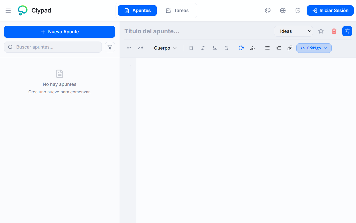 Clypad Interface